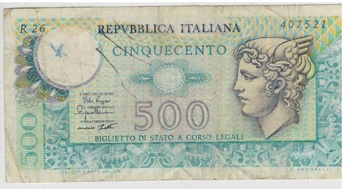 Banconota 500 lire mercurio - 500,
