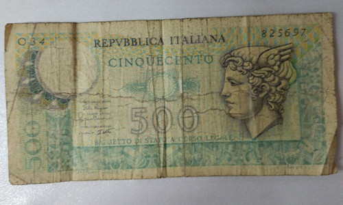Banconota 500 lire - banconota,