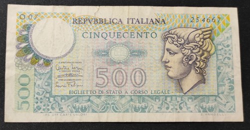 Italia banconota 500 lire - 500,