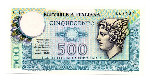 Italia banconota 500 lire - -,