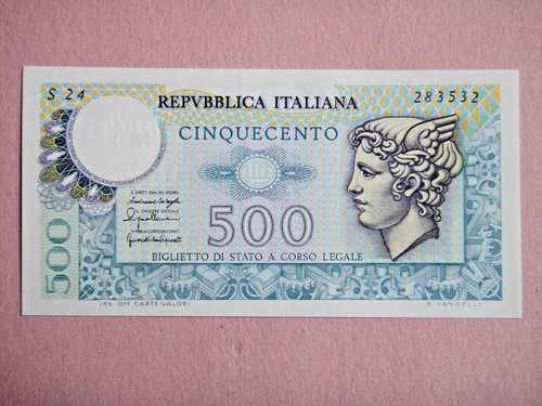 Banconota 500 lire - banconota, da