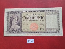 Due banconote Italiane da 500