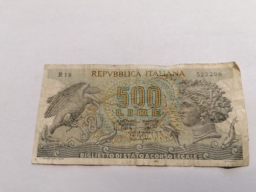 Banconota 500 lire - da, della