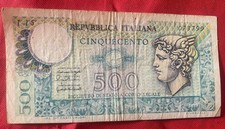 Banconota 500 Lire Italia