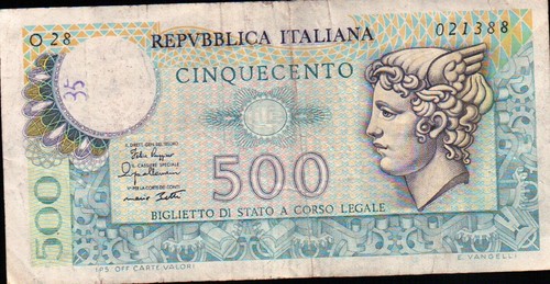 Banconota 500 lire 1974 - 500,