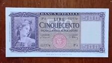 BANCONOTA DA 500 LIRE