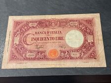 Banconota Da 500 Lire 23/08/43