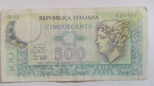 Banconota 500 lire 1979 - banconota,