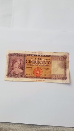 Banconota 500 lire - banconota,