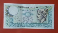 BANCONOTA DA 500 LIRE MERCURIO
