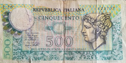 Banconota 500 lire - banconota,