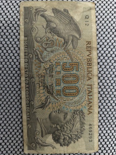 Banconota 500 lire aretusa - 500,