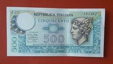 BANCONOTA DA 500 LIRE MERCURIO