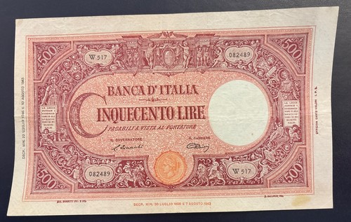 Banconota 500 lire - da,