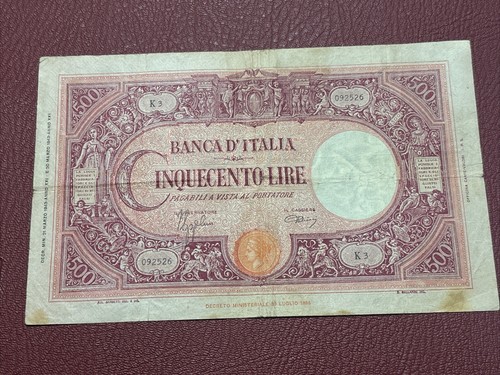 Banconota 500 lire 03 43 - banconota, 31/03/43
