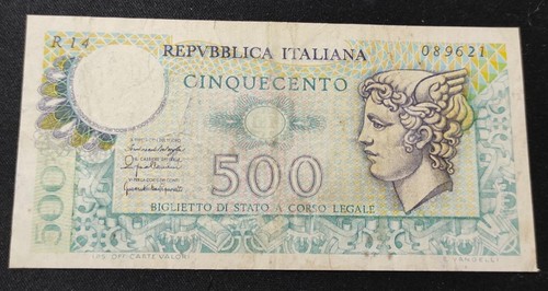 Italia banconota 500 lire - da,