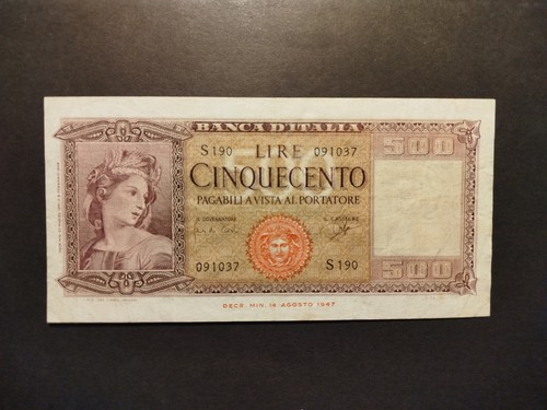 Banconota 500 lire italia - -,