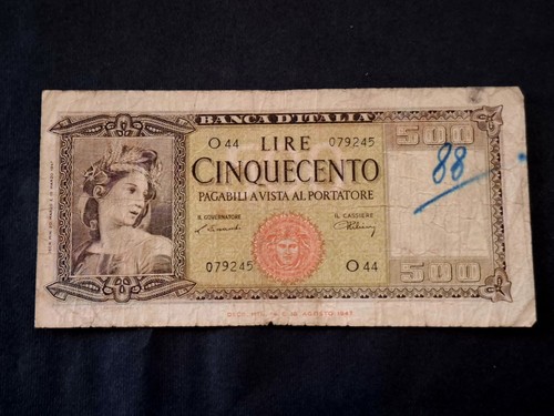 Banconota 500 lire - banconota, 1947