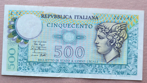 Banconota 500 lire serie - banconota,