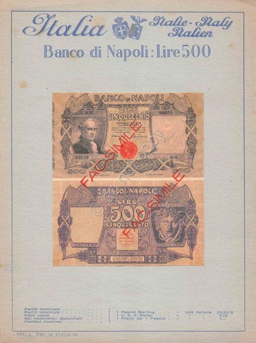 Banconota 500 lire - 500, mundi