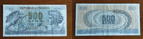 Banconota 500 lire - banconota, da