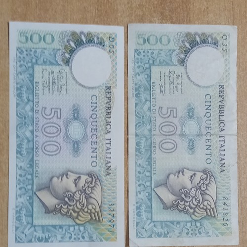 Lotto banconote da - 2,
