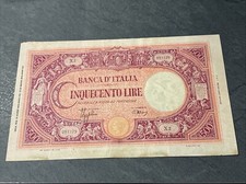 Banconota Da 500 Lire 31/03/43