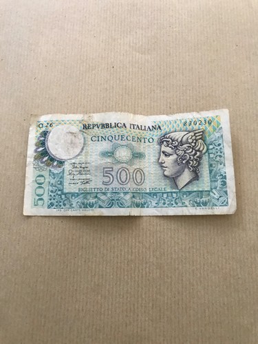 Banconota 500 lire mercurio - banconota,