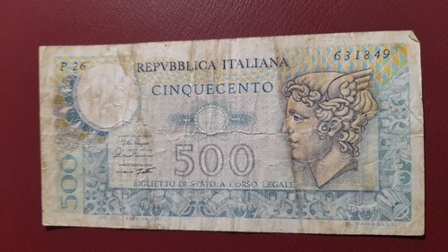 Banconota 500 lire - banconota, da