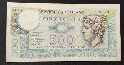 Italia banconota 500 - da,