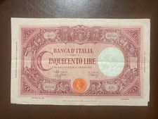 Banconota Da 500 Lire 1/08/44